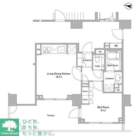 パークハウス三軒茶屋クロスコートの物件間取画像